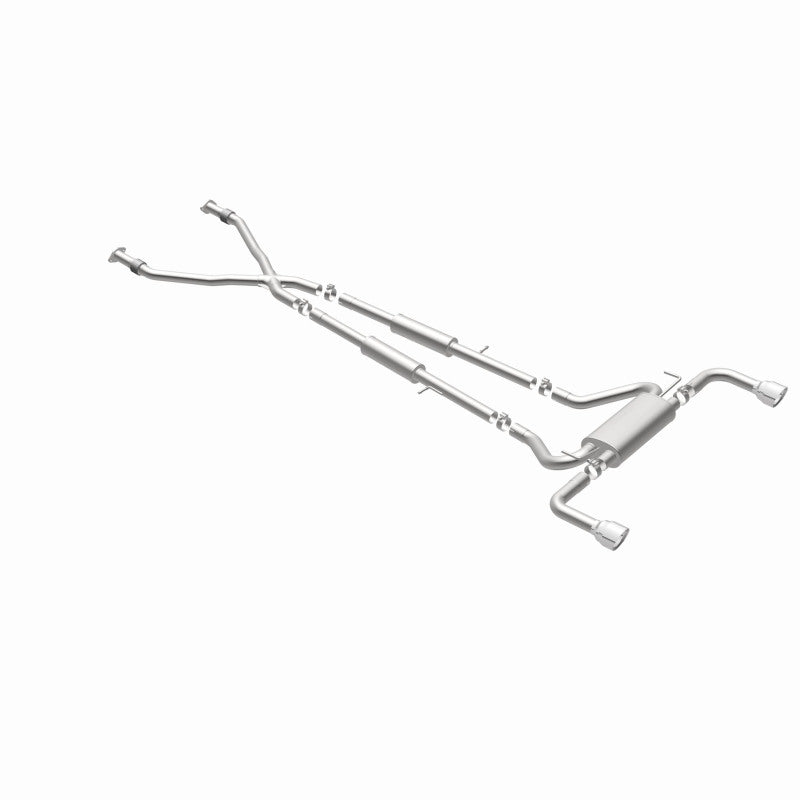 MagnaFlow 14 Infiniti Q50 V6 3.7L Cat-Back Polished Stainless Tips Dual Split Rear Exit Exhaust Magnaflow