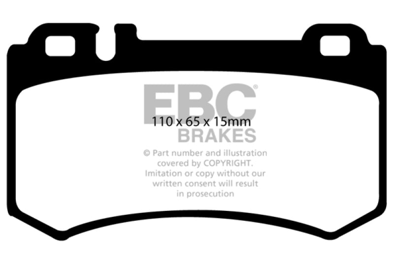 EBC 03-06 Mercedes-Benz CL55 AMG 5.4 Supercharged Redstuff Rear Brake Pads - eliteracefab.com