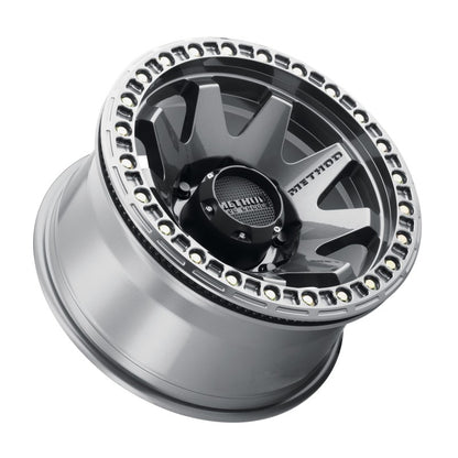 Method MR108 17x9 -44mm Offset 8x6.5 130.81mm CB Gloss Titanium w/BH-H24125-38 Wheel - eliteracefab.com