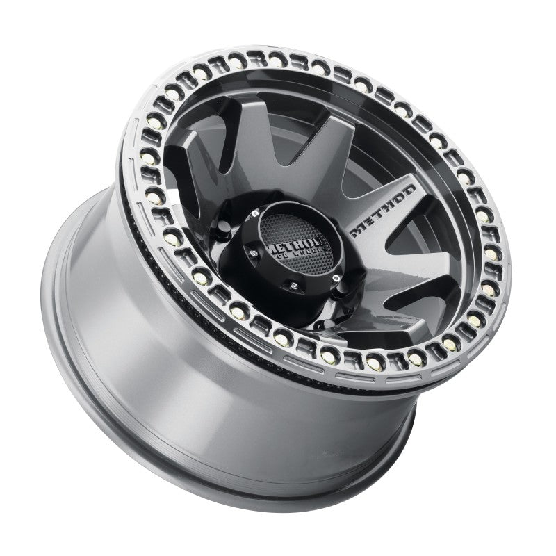 Method MR108 17x9 -44mm Offset 8x6.5 130.81mm CB Gloss Titanium w/BH-H24125-38 Wheel - eliteracefab.com