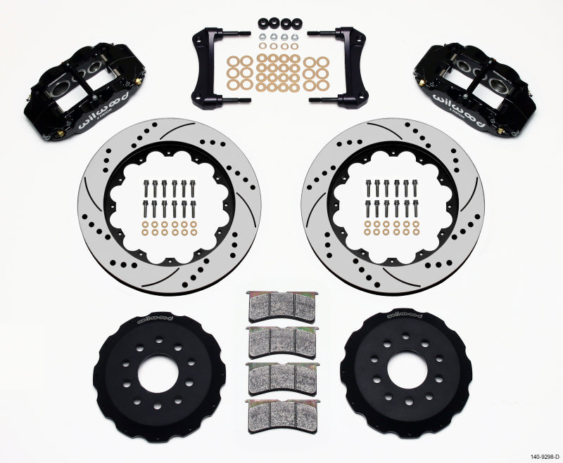 Wilwood Narrow Superlite 6R Front Hat Kit 14.00in Drilled 88-93 Corvette C4 Wilwood