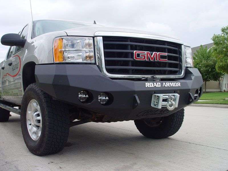 Road Armor 08-10 GMC 2500 Stealth Front Winch Bumper - Tex Blk Road Armor