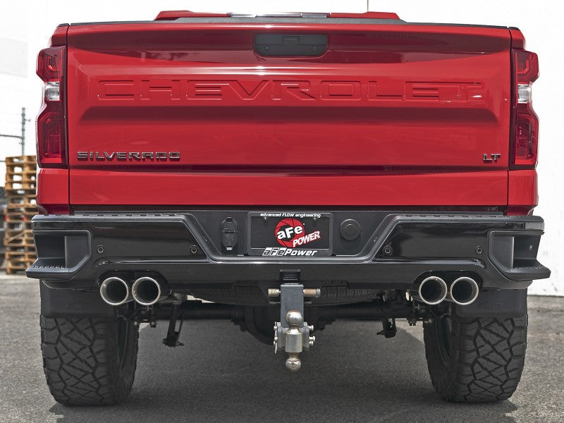 aFe Vulcan Series 3in 304SS DPF-Back 20-21 GM Trucks L6-3.0L (td) LM2 - Dual Polished Tip aFe