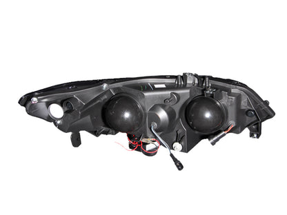 ANZO USA Honda Civic 2dr Projector Headlights W/ Halo Chrome Ccfl; 2006-2011 - eliteracefab.com