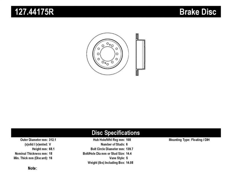 StopTech Slotted & Drilled Sport Brake Rotor - eliteracefab.com