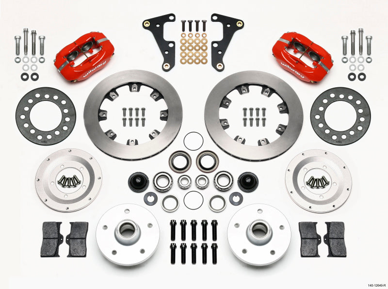 Wilwood Forged Dynalite Front Kit 11.75in Red 41-55 Cadillac Wilwood