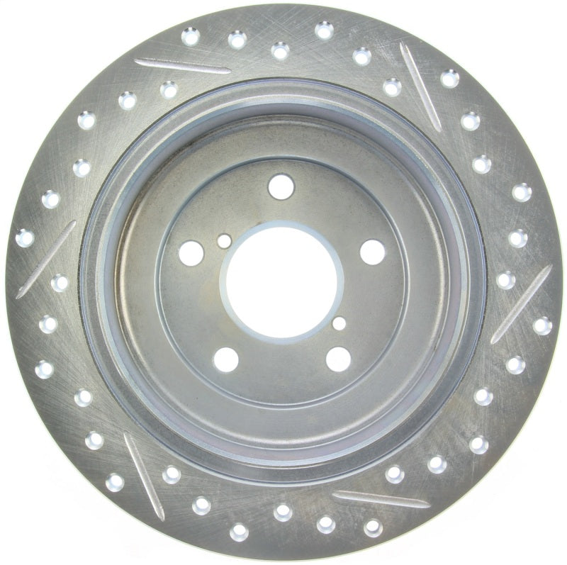 StopTech Select Sport 98-08 Subaru Forester Slotted and Drilled Right Rear Rotor - eliteracefab.com