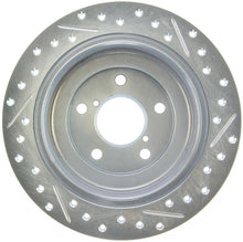 Load image into Gallery viewer, StopTech Select Sport 98-08 Subaru Forester Slotted and Drilled Right Rear Rotor - eliteracefab.com