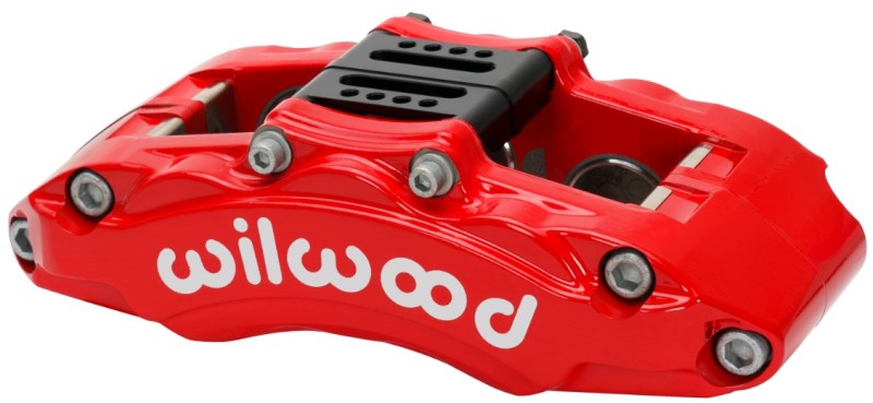 Wilwood Caliper - AT6 Lug Mount Red 1.75in/1.38in/1.38in Piston .75in Rotor - Left Side Wilwood