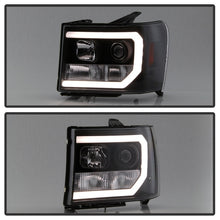 Load image into Gallery viewer, Spyder GMC Sierra 1500/2500/3500 07-13 V2 Projector Headlights- Black PRO-YD-GS07V2-LBDRL-BK - eliteracefab.com