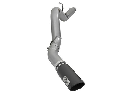 aFe LARGE Bore HD 5in Exhausts DPF-Back SS w/ Black Tips 16-17 GM Diesel Truck V8-6.6L (td) LML/L5P aFe