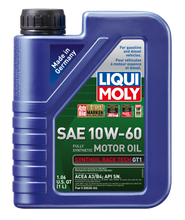 Load image into Gallery viewer, LIQUI MOLY 1L Synthoil Race Tech GT1 Motor Oil 10W60