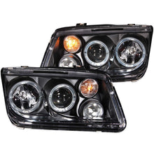 Load image into Gallery viewer, ANZO USA Volkswagen Jetta Mk4 Projector Headlights W/ Halo Black Ccfl; 1999-2005 - eliteracefab.com