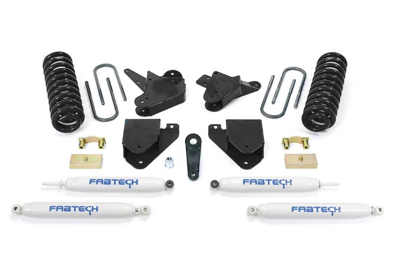 Fabtech 08-10 Ford F250 2WD V10 & Diesel 6in Basic System w/Perf. Shocks - eliteracefab.com