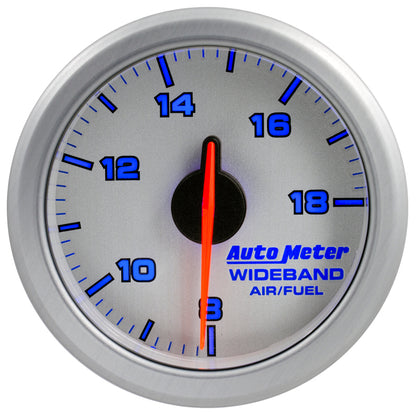 Autometer Airdrive 2-1/6in Wideband Air / Fuel Gauge 10:1-17:1 ARF Range - Silver 9178-UL