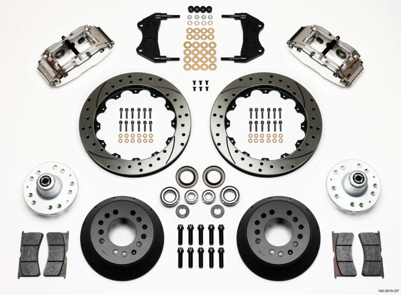 Wilwood Narrow Superlite 6R Front Hub Kit 12.88in Drill Pol WWE ProSpindle Wilwood
