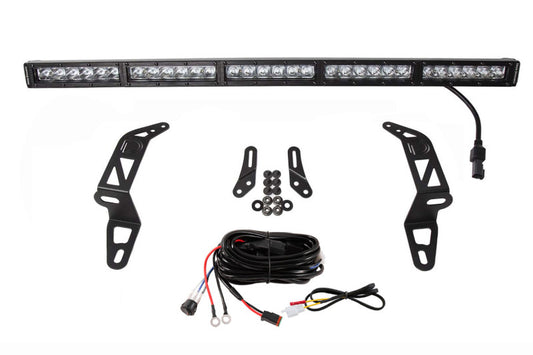 Diode Dynamics 18-21 Jeep JL Wrangler/Gladiator SS30 Bumper Bracket Kit - White Driving (Single) Diode Dynamics