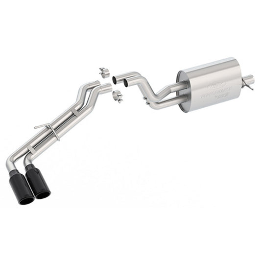 Ford Racing 2019 Ranger 2.3L Ecoboost Side Exit Cat-Back Exhaust System w/ Dual Black Chrome Tips Ford Racing
