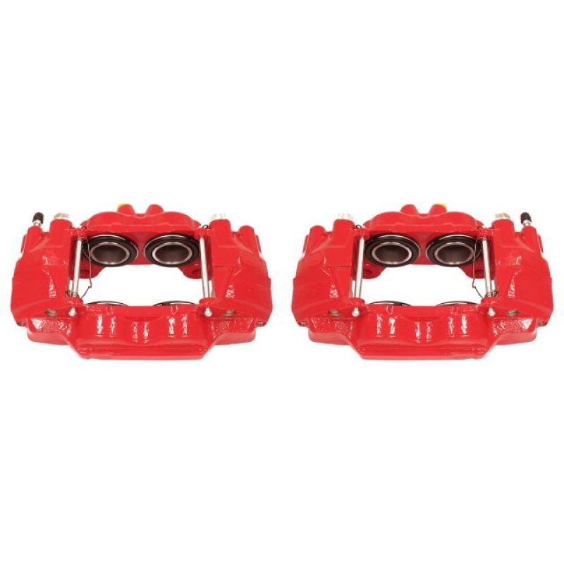 Power Stop 03-09 Toyota 4Runner Front Red Calipers w/o Brackets - Pair - eliteracefab.com