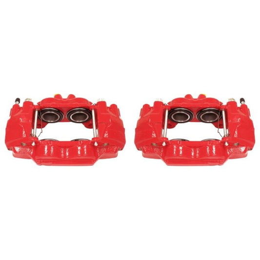 Power Stop 03-09 Toyota 4Runner Front Red Calipers w/o Brackets - Pair - eliteracefab.com