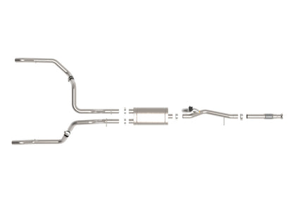 aFe Gemini XV 3in 304 SS Cat-Back Exhaust w/ Cutout 19-21 GM Silverado/Sierra 1500 V8 aFe