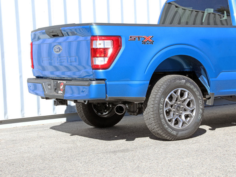 aFe Apollo GT 3in 409 SS Cat-Back Exhaust 2021 Ford F-150 V6 2.7L/3.5L (tt)/V8 5.0L w/ Black Tips aFe