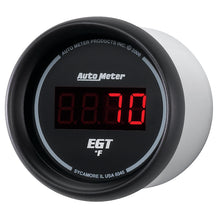 Load image into Gallery viewer, AutoMeter GAUGE; PYROMETER (EGT); 2 1/16in.; 1600deg.F; DIGITAL; BLACK DIAL W/RED LED - eliteracefab.com