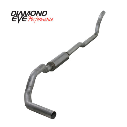 DIAMOND EYE 4" ALUMINIZED TURBO BACK SINGLE OUTLET EXHAUST 89-93 5.9L DODGE CUMMINS 2WD K4209A - Diamond Eye Muffler - eliteracefab.com