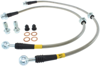 StopTech 00-06 Nissan Sentra SE-R Stainless Steel Rear Brake Lines - eliteracefab.com