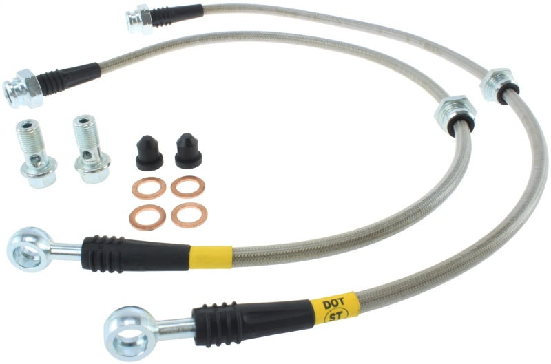 StopTech 00-06 Nissan Sentra SE-R Stainless Steel Rear Brake Lines - eliteracefab.com