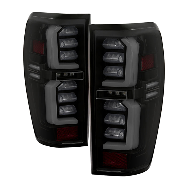 Spyder GMC Sierra 19-20 Incandescent Bulb Model Only LED Tail Lights-Black Smoke ALT-YD-GS19-LED-BSM - eliteracefab.com