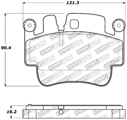 StopTech Performance 00-07 Porsche Boxster S / 06-07 Cayman / 99-05 911 Carrera Front Brake Pads - eliteracefab.com