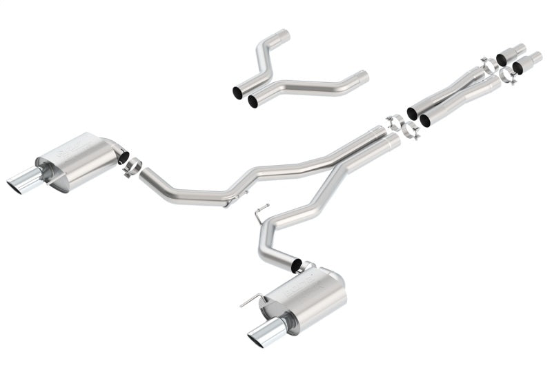 Borla Atak Cat-Back 15-17 Ford Mustang GT 5.0L V8 MT/AT 3in pipe 4in tip - eliteracefab.com