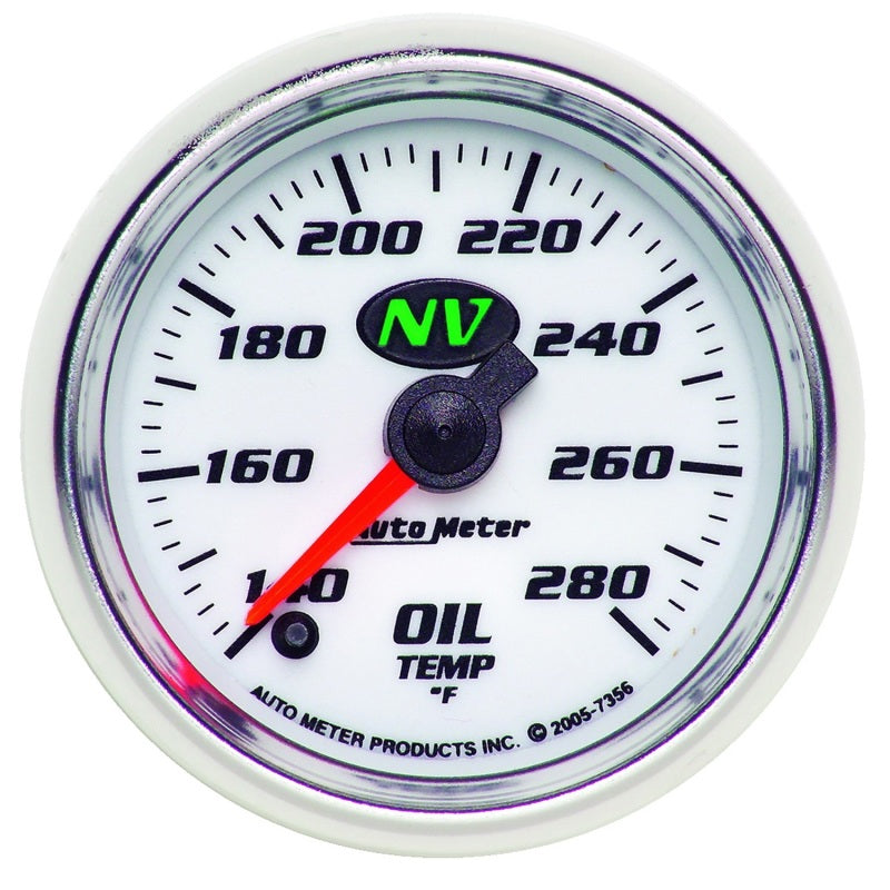 Autometer NV 2-1/16in 140-280 Deg F Digital Stepper Motor Oil Temp Gauge 7356