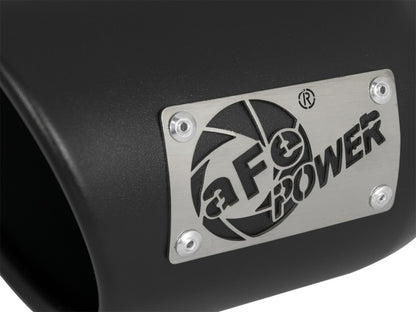 aFe MACH Force-Xp 409 SS Exhaust Tip Black (Left Side) 3in In x 4-1/2in Out x 9in L Clamp-On aFe
