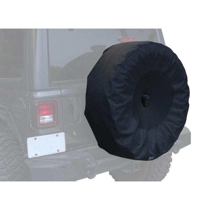 Rampage 2018-2019 Jeep Wrangler(JL) Sport 2-Door Tire Cover w/Cam Slot 33in -35in - Black - eliteracefab.com