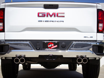 aFe Vulcan Series 3-2.5in 304SS Exh Cat-Back w/ Pol Tips 2019 GM Silverado/Sierra 1500 L4-2.7L (t) aFe