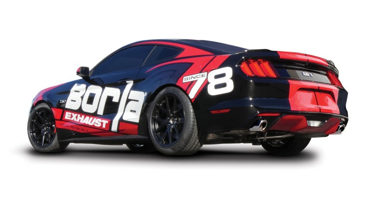 Borla Atak S Rear Section 15-17 Ford Mustang GT 5.0L V8 MT/AT 2.5in pipe 4in tip - eliteracefab.com