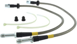 STOPTECH 94-98 VW GOLF FRONT STAINLESS STEEL BRAKE LINE KIT, 950.33011