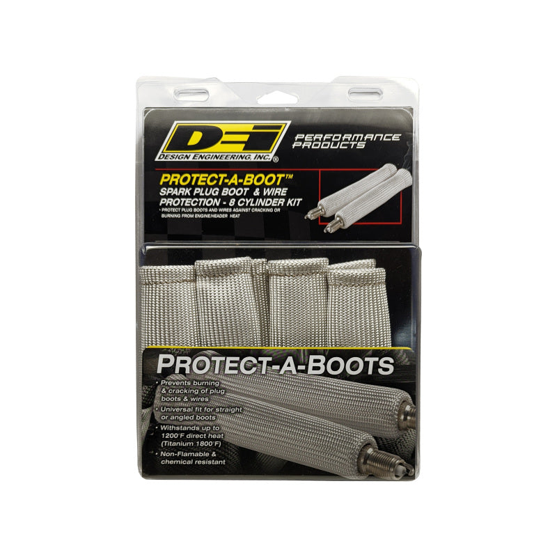 DEI Protect-A-Boot Sleeve - 1-1/4in I.D. x 6in - 8-pack - Silver DEI