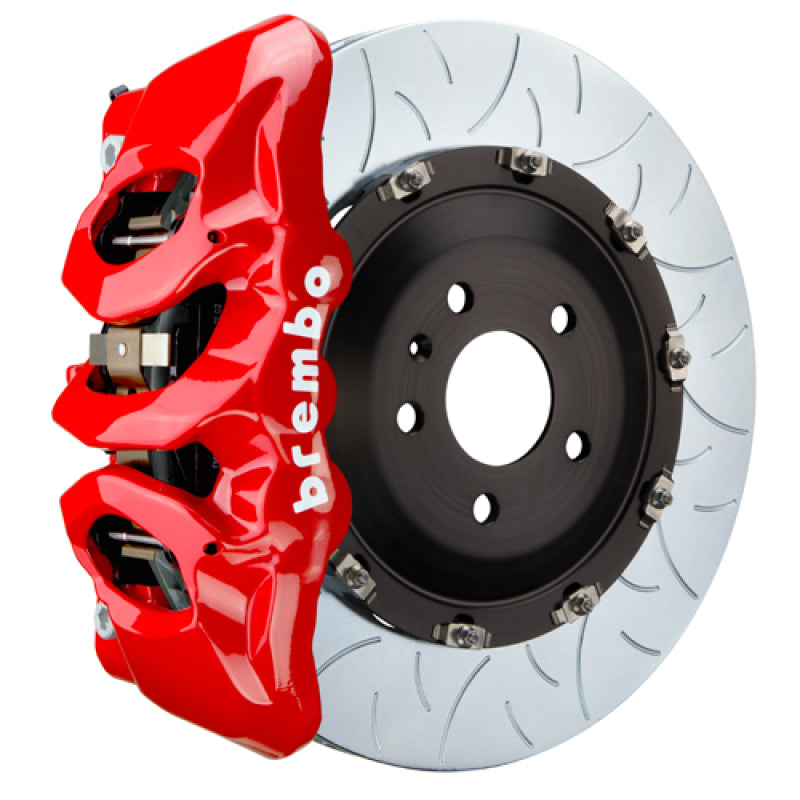 Brembo 08-13 BMW M3 (E90/E92/E93) Front GT BBK 6 Piston Cast 380x34 2pc Rotor Slotted Type-3 - Red Brembo