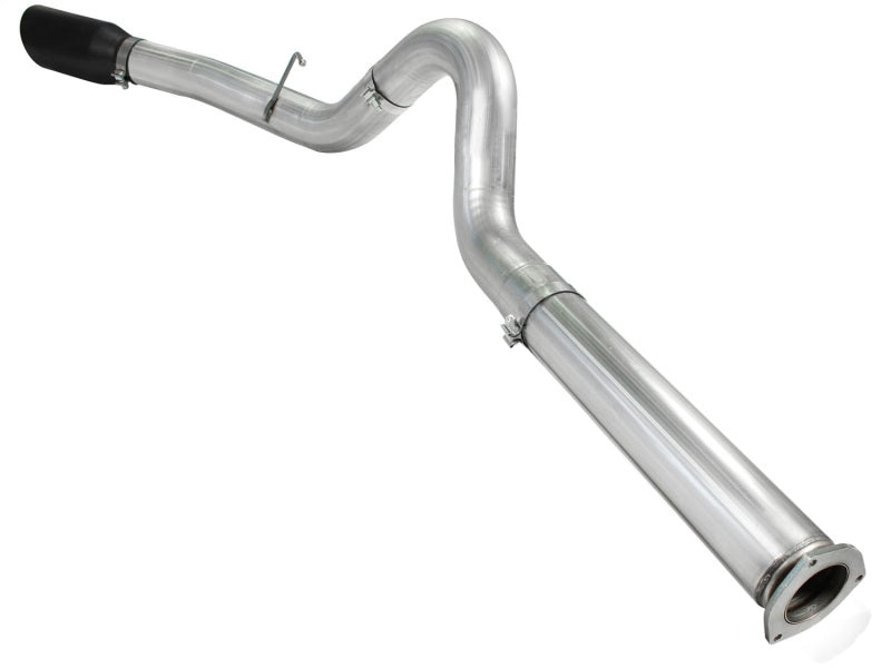 aFe Atlas 5in DPF-Back Aluminized Steel Exh Sys Ford Diesel Trucks 11-14 v8-6.7L td wrinkled blk tip - eliteracefab.com