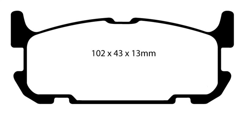 EBC 04-05 Mazda Miata MX5 1.8 (Sports Suspension) Yellowstuff Rear Brake Pads - eliteracefab.com