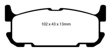 Load image into Gallery viewer, EBC 04-05 Mazda Miata MX5 1.8 (Sports Suspension) Yellowstuff Rear Brake Pads - eliteracefab.com