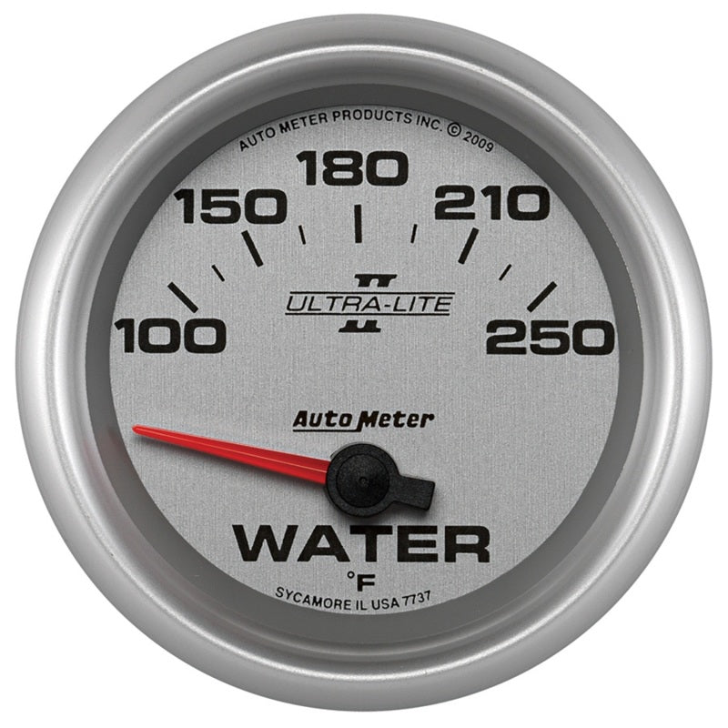 Autometer Ultra-Lite II 2 5/8in 100-250 Degree F Short Sweep Electronic Water Temperature Gauge 7737