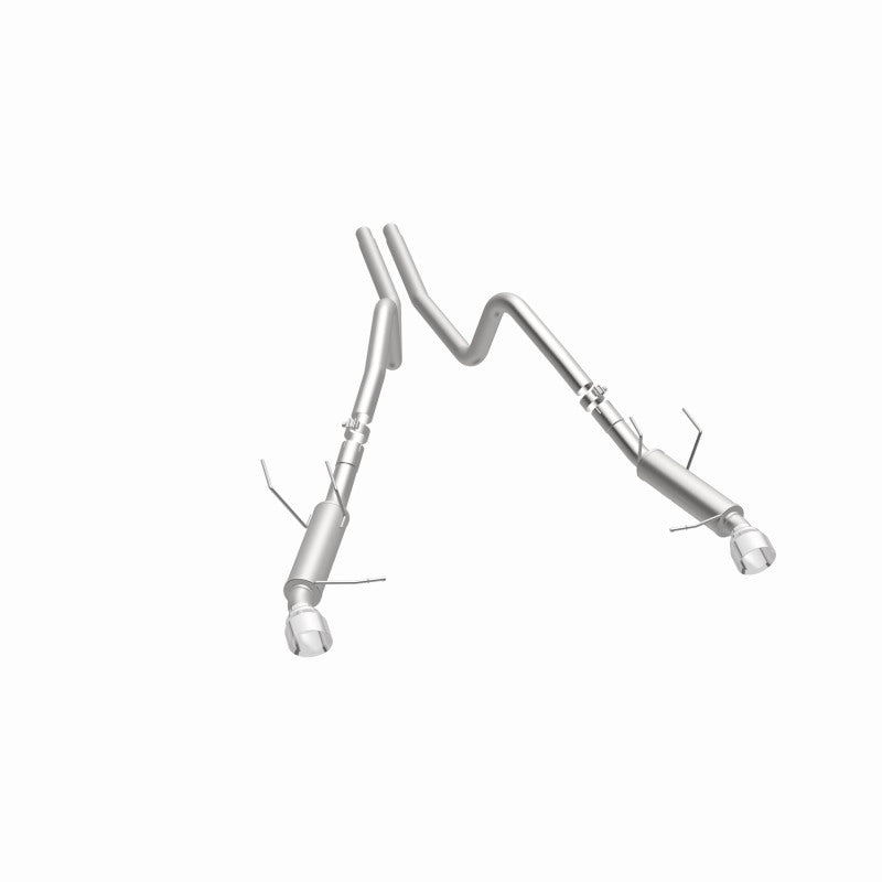 Magnaflow 2014 Ford Mustang V6 3.7L Comp Series Dual Split Rear Polished Stainless C/B Perf Exhaust Magnaflow