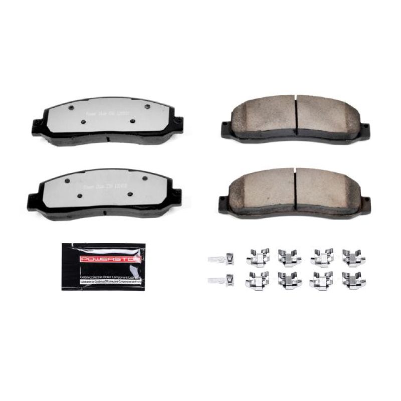 Power Stop 05-08 Ford F-250 Super Duty Front Z36 Truck & Tow Brake Pads w/Hardware - eliteracefab.com