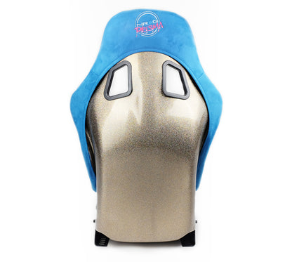 NRG FRP Bucket Seat ULTRA Edition - Medium (Blue Alcantara/Pearlized Back) - FRP-303BL-ULTRA