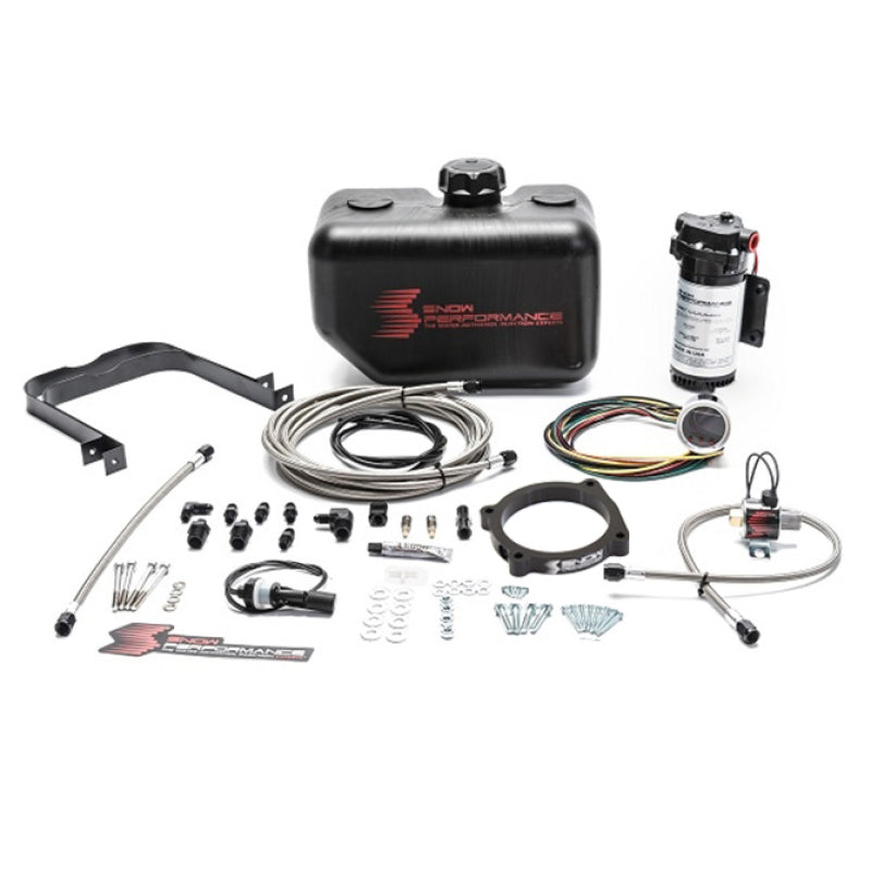 Snow Performance Stg 2 Boost Cooler Challenger/Charger Hellcat Water Inj Kit (SS Braid Line/4AN Fit) - eliteracefab.com