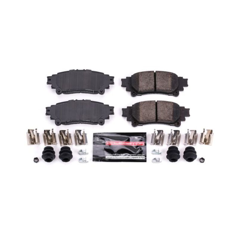 Power Stop 10-15 Lexus RX350 Rear Z23 Evolution Sport Brake Pads w/Hardware - eliteracefab.com